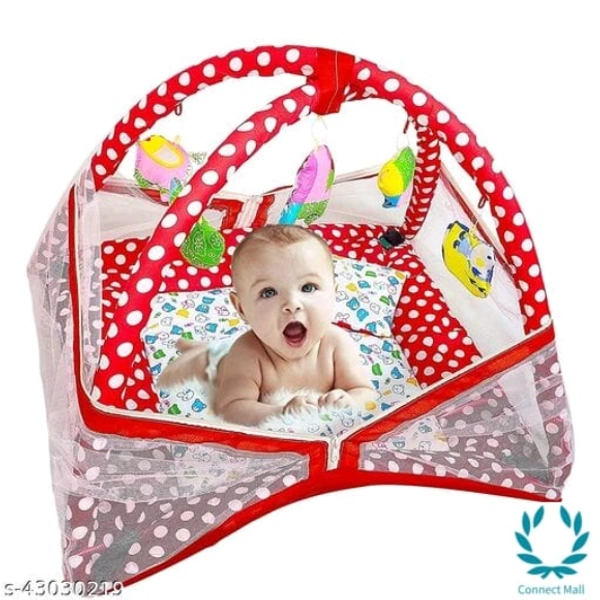 Allure Baby Play Gym with Mosquito Net - L XH X B (11 X11 X11 )cm, Multi Pack Of:1